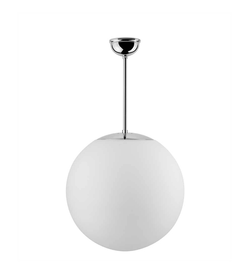 THPG 191004 Klosz kula do lampy wiszącej 30 cm biały satynowy