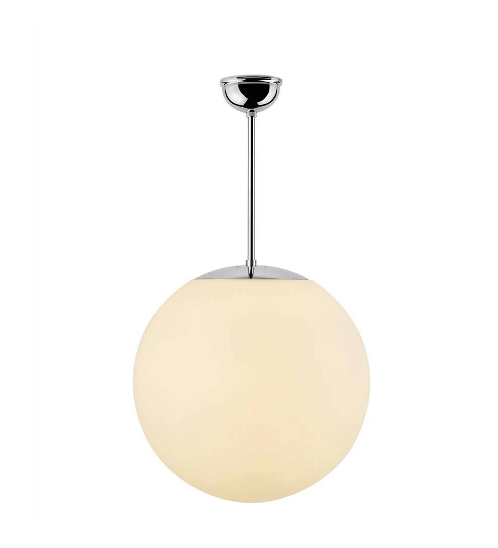 THPG 191004 Klosz kula do lampy wiszącej 30 cm biały satynowy