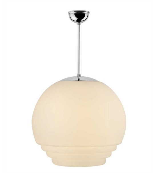 THPG 191008 Klosz schodkowy do lampy wiszącej 35 cm biały satynowy