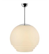 THPG 191008 Klosz schodkowy do lampy wiszącej 35 cm biały satynowy