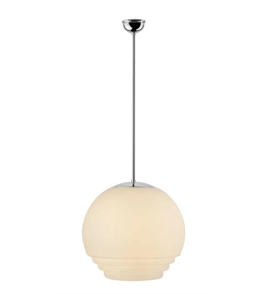 THPG 191008 Klosz schodkowy do lampy wiszącej 35 cm biały satynowy