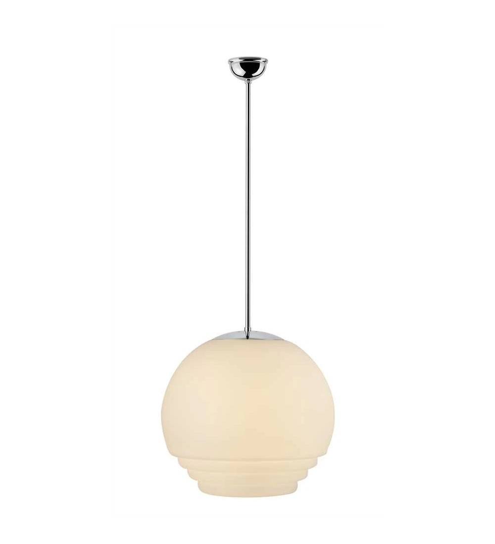 THPG 191008 Klosz schodkowy do lampy wiszącej 35 cm biały satynowy
