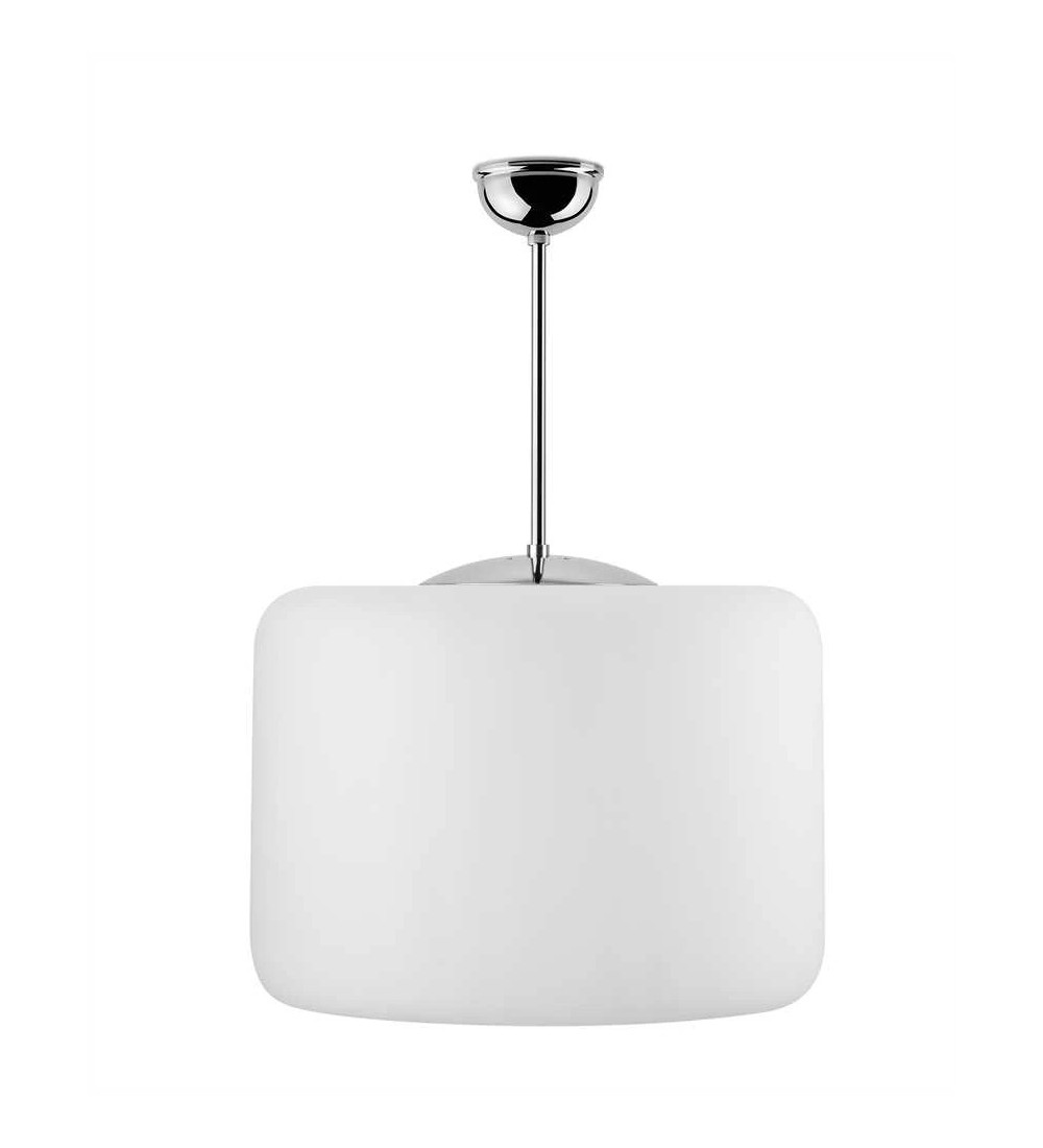 THPG 191012 Klosz cylindryczny do lampy wiszącej 35 cm biały satynowy