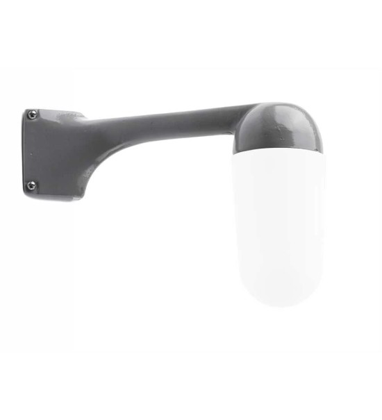 THPG 191103 Ramię ścienne do lampy zewnętrznej z odlewu aluminiowego, 90 stopni, szare, montaż narożny