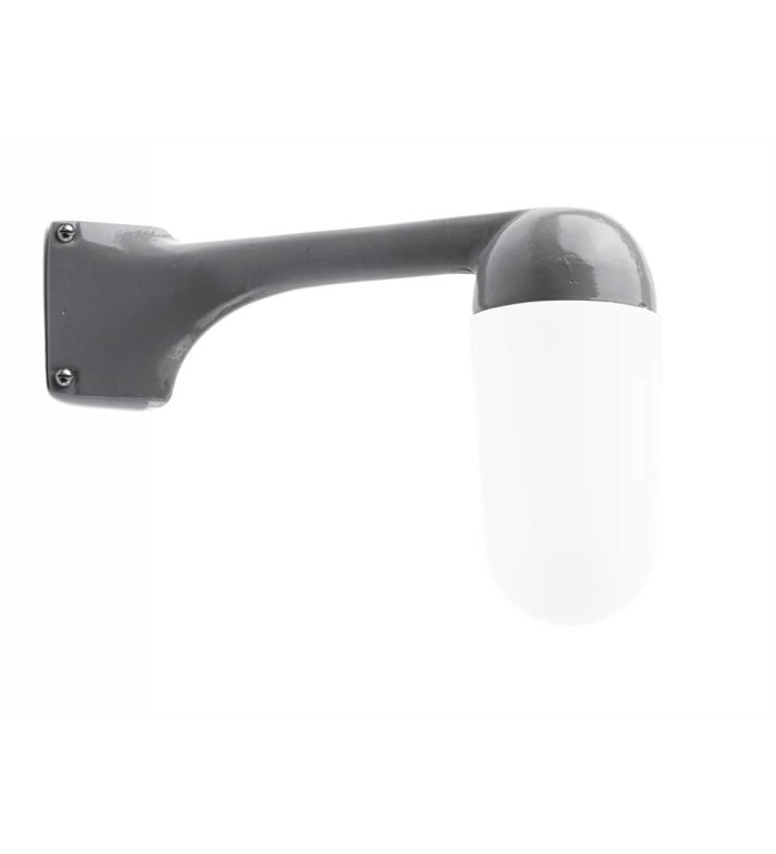 THPG 191103 Ramię ścienne do lampy zewnętrznej z odlewu aluminiowego, 90 stopni, szare, montaż narożny