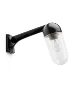 THPG 191106 Ramię ścienne do lampy zewnętrznej z odlewu aluminiowego, 80 stopni, czarne
