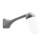 THPG 191107 Ramię ścienne do lampy zewnętrznej z odlewu aluminiowego, 80 stopni, szare, montaż narożny