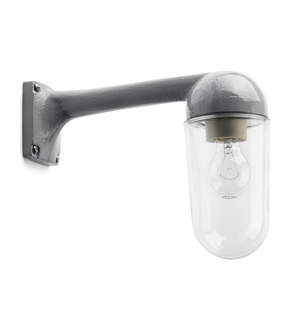 THPG 191109 Klosz cylindryczny przezroczysty do lampy zewnętrznej z odlewu aluminiowego