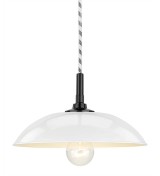 THPG 101251 Klosz MINIMAL z blachy stalowej, zaokrąglony, biały — zdjęcie 3