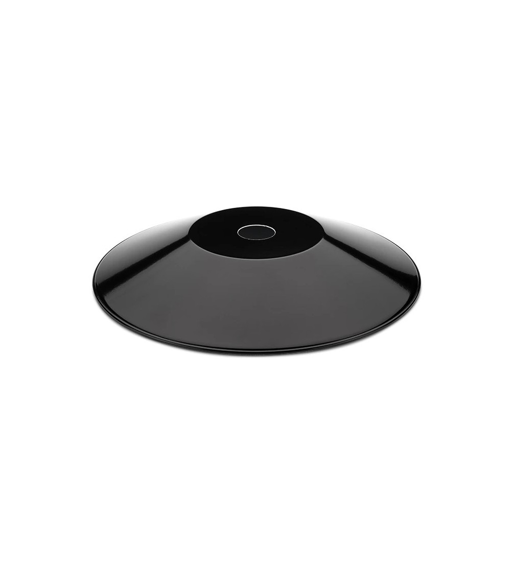 THPG 101254 Klosz MINIMAL z blachy stalowej, płaski, czarny