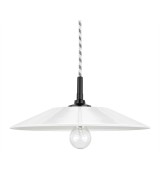 THPG 101255 Klosz MINIMAL z blachy stalowej, płaski, biały — zdjęcie 2