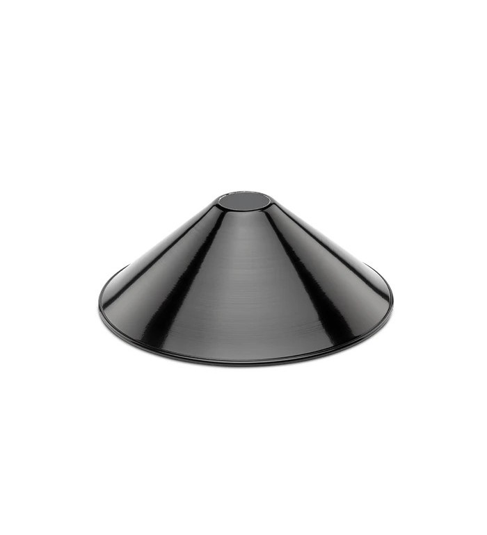 THPG 101258 Klosz MINIMAL z blachy stalowej, stożkowy, czarny