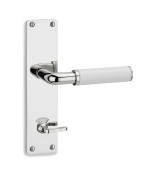 THPG 101621 Klamka porcelanowa biała — zdjęcie 5