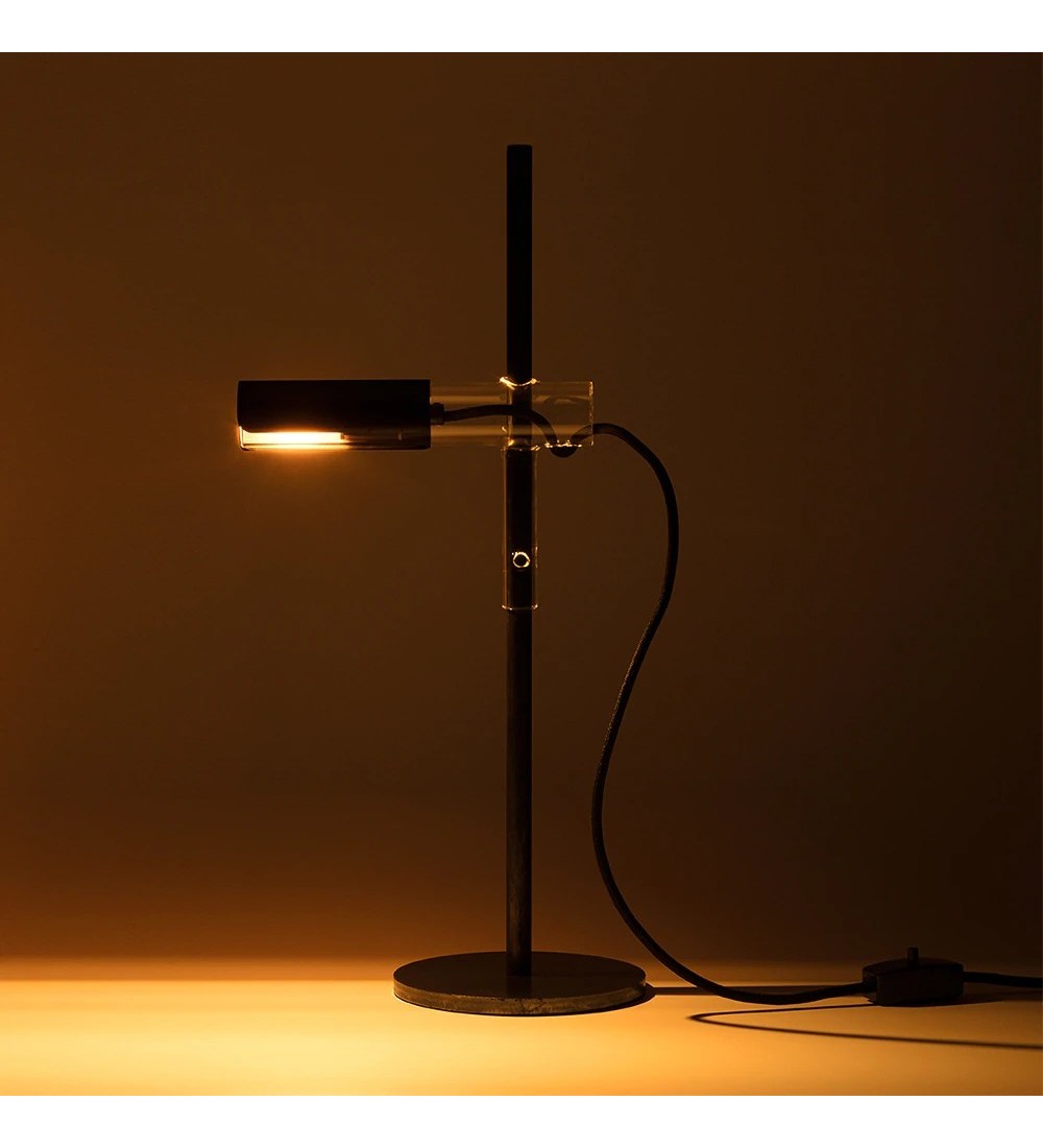 THPG 101870 Lampa wisząca z długim kloszem szklanym, mosiądz — zdjęcie 13
