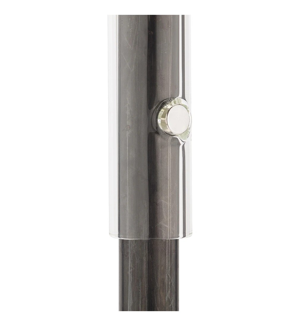THPG 101871 Lampa wisząca z długim kloszem szklanym, wykończenie skórzane — zdjęcie 6