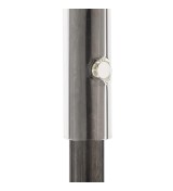 THPG 101871 Lampa wisząca z długim kloszem szklanym, wykończenie skórzane — zdjęcie 6