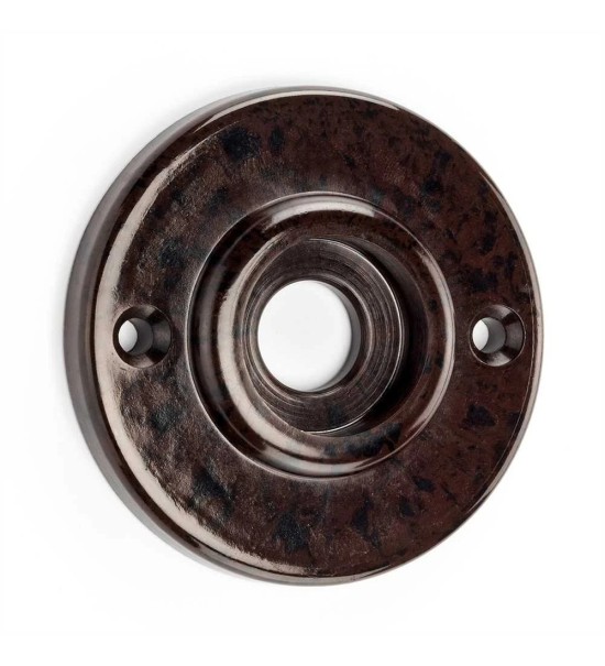 THPG 177421 Rozeta uchwytu okrągła 56 mm Bakelit® czerwonobrązowy (1 para) — zdjęcie 2