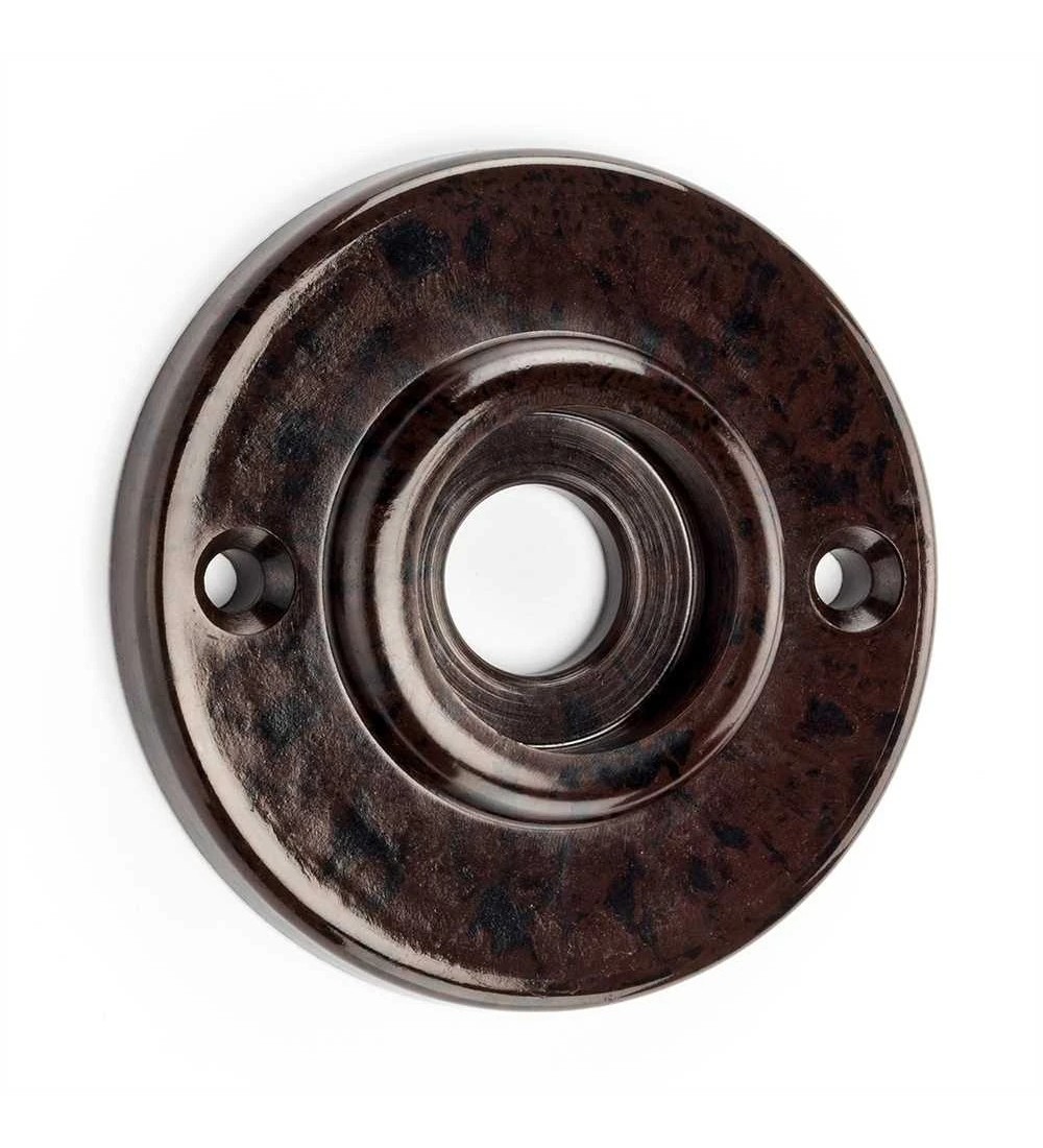 THPG 177421 Rozeta uchwytu okrągła 56 mm Bakelit® czerwonobrązowy (1 para) — zdjęcie 2