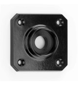THPG 177422 Rozeta uchwytu kwadratowa 54 mm Bakelit® czarny (1 para) — zdjęcie 2