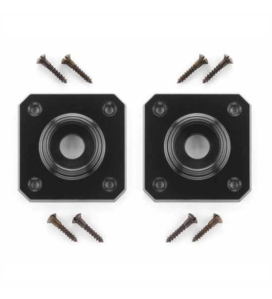 THPG 177422 Rozeta uchwytu kwadratowa 54 mm Bakelit® czarny (1 para)