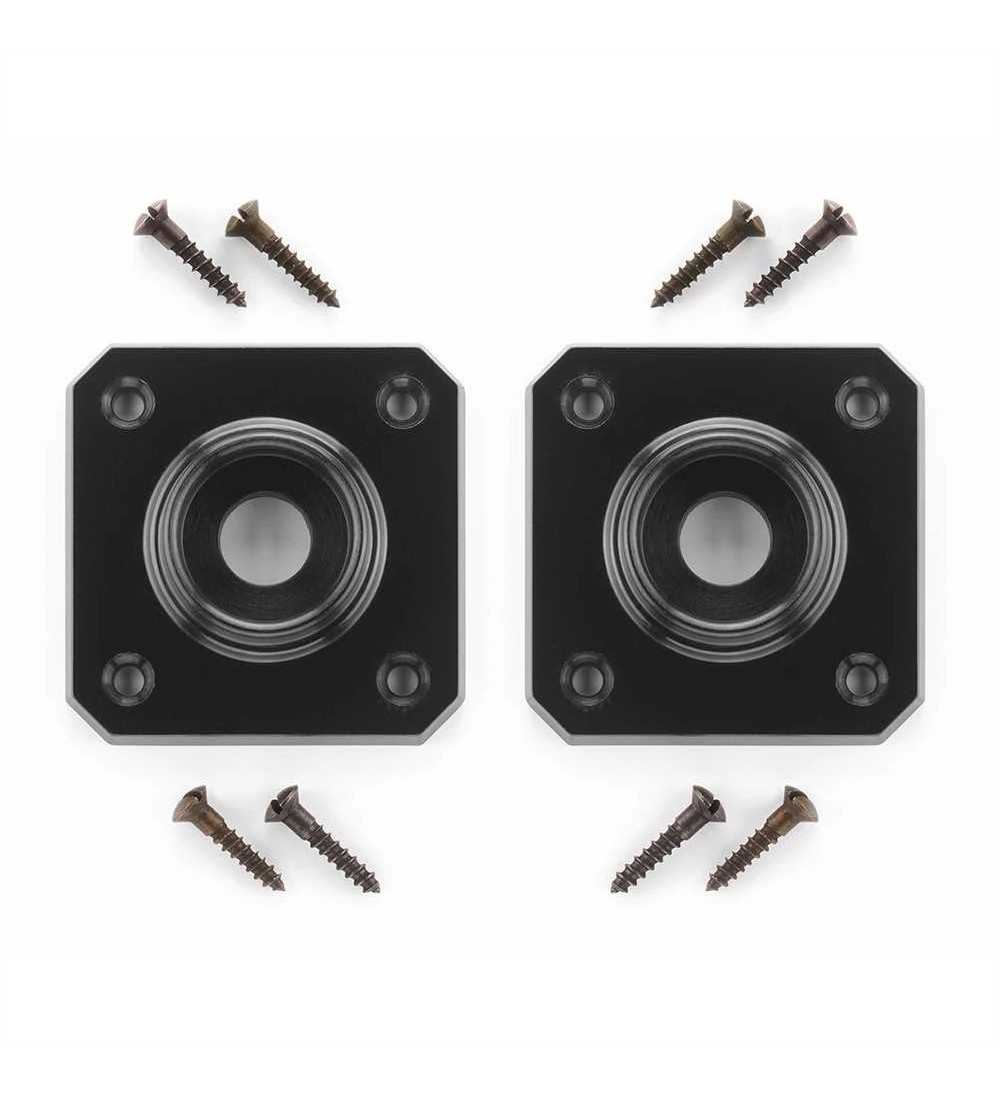 THPG 177422 Rozeta uchwytu kwadratowa 54 mm Bakelit® czarny (1 para)