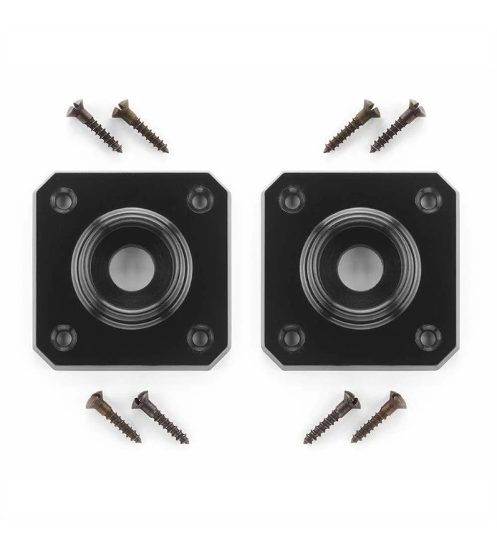 THPG 177422 Rozeta uchwytu kwadratowa 54 mm Bakelit® czarny (1 para)