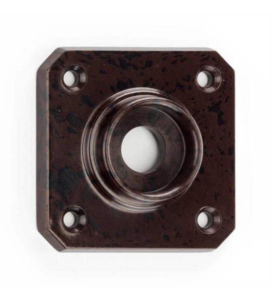 THPG 177423 Rozeta uchwytu kwadratowa 54 mm Bakelit® czerwonobrązowy (1 para) — zdjęcie 2