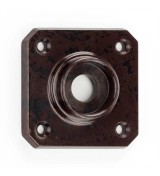 THPG 177423 Rozeta uchwytu kwadratowa 54 mm Bakelit® czerwonobrązowy (1 para) — zdjęcie 2