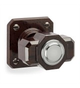 THPG 177423 Rozeta uchwytu kwadratowa 54 mm Bakelit® czerwonobrązowy (1 para) — zdjęcie 4
