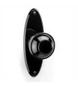 THPG 177424 Szyld drzwiowy owalny 149 mm Bakelit® czarny (1 para) — zdjęcie 5