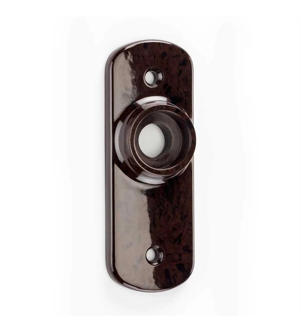 THPG 177429 Szyld drzwiowy 100 mm Bakelit® czerwonobrązowy (1 para) — zdjęcie 2