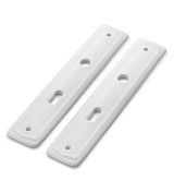 THPG 182766 Szyld długi 255 mm z białej porcelany, do klucza piórowego (1 para)