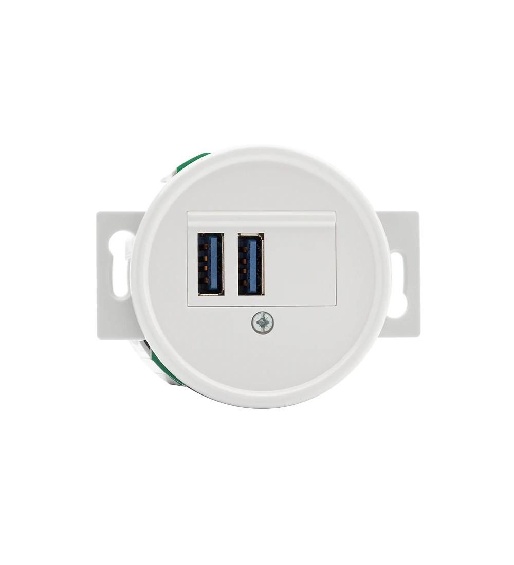 THPG 100877 Ładowarka 2xUSB A duroplast biały