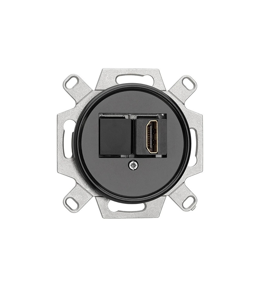 THPG 101364 Gniazdo HDMI bakelit czarny
