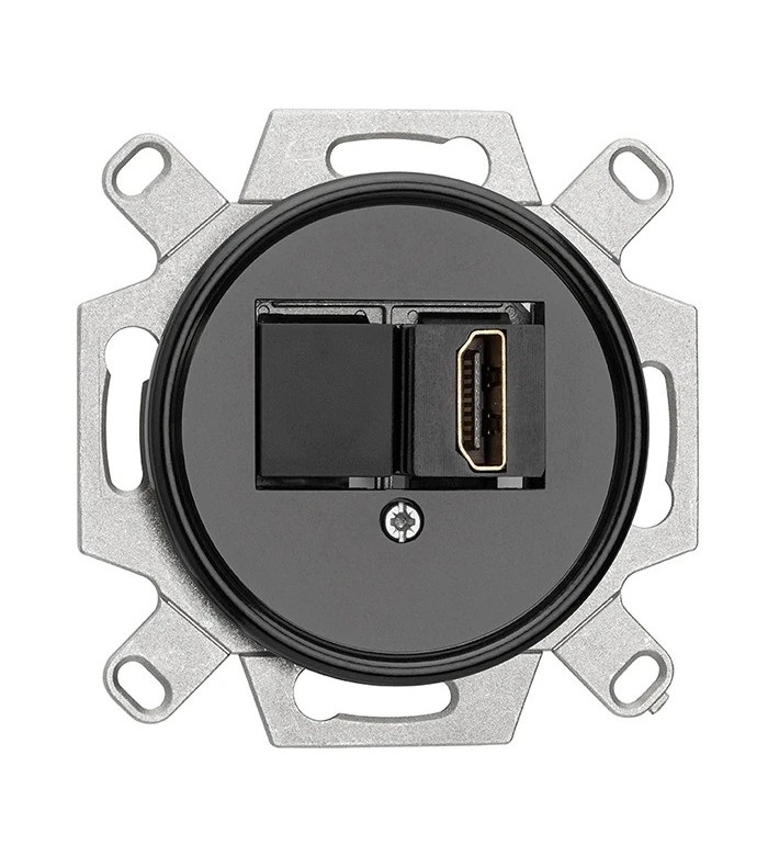 THPG 101364 Gniazdo HDMI bakelit czarny