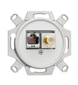 THPG 101359 Gniazdo SAT/Data duroplast biały
