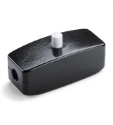 THPG 100466 Przełącznik przelotowy czarny przycisk biały