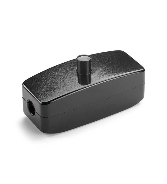 THPG 100465 Przełącznik przelotowy czarny przycisk czarny