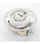 THPG 173079 Przycisk zwierny z symbolem Klucz porcelana biała — zdjęcie 3