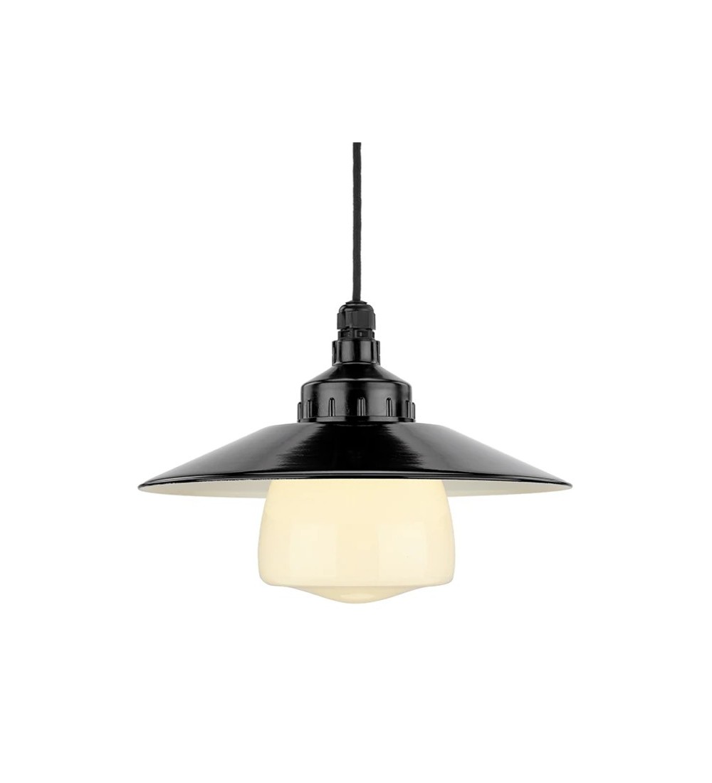Lampa wisząca 101183 + Klosz z blachy stalowej 101256 + Klosz szklany z gwintem 100844