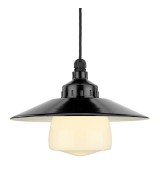 Lampa wisząca 101183 + Klosz z blachy stalowej 101256 + Klosz szklany z gwintem 100844