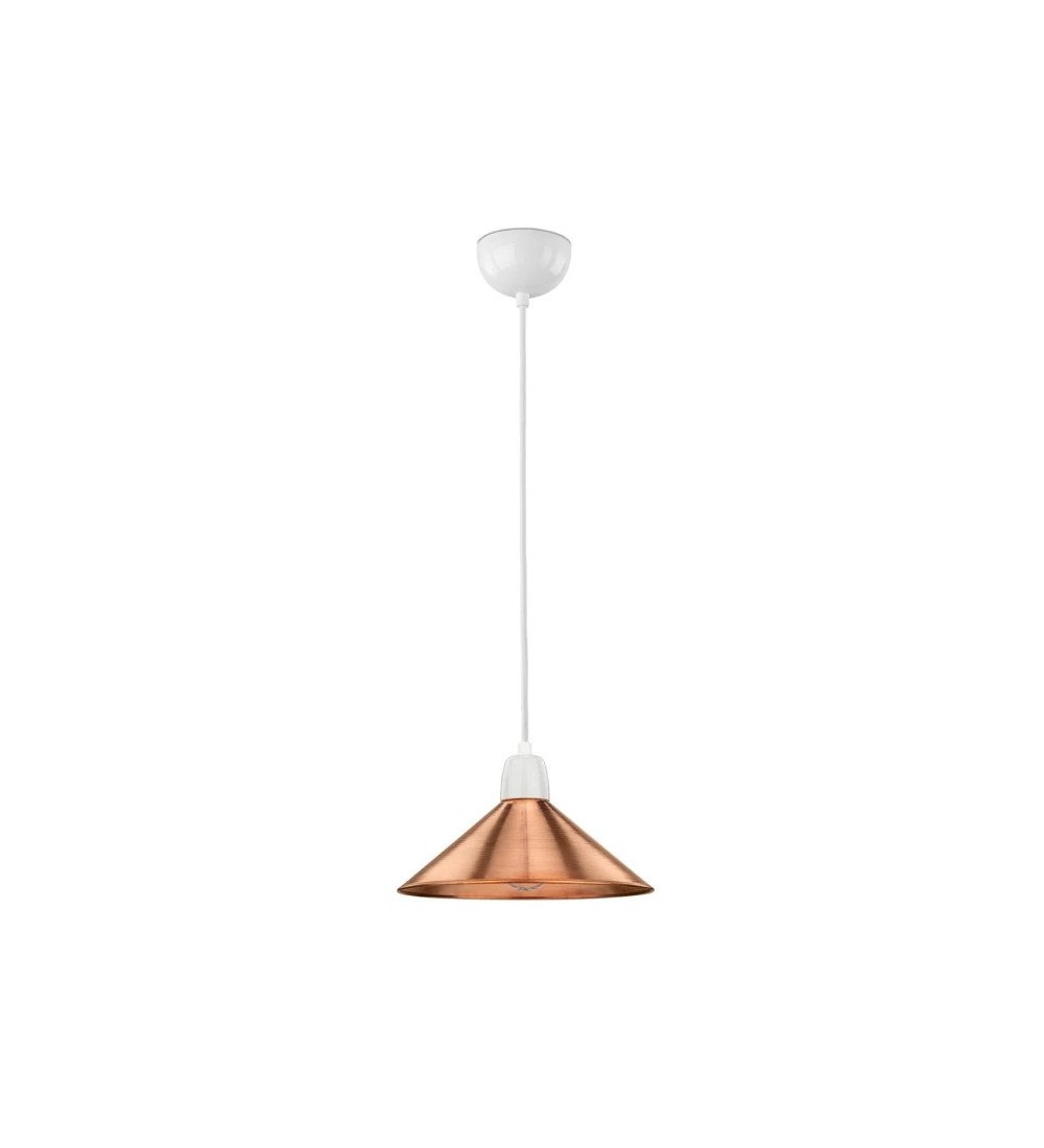 Lampa wisząca 101178 + Klosz miedziany 101214