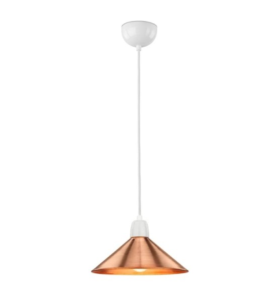 Lampa wisząca 101178 + Klosz miedziany 101214