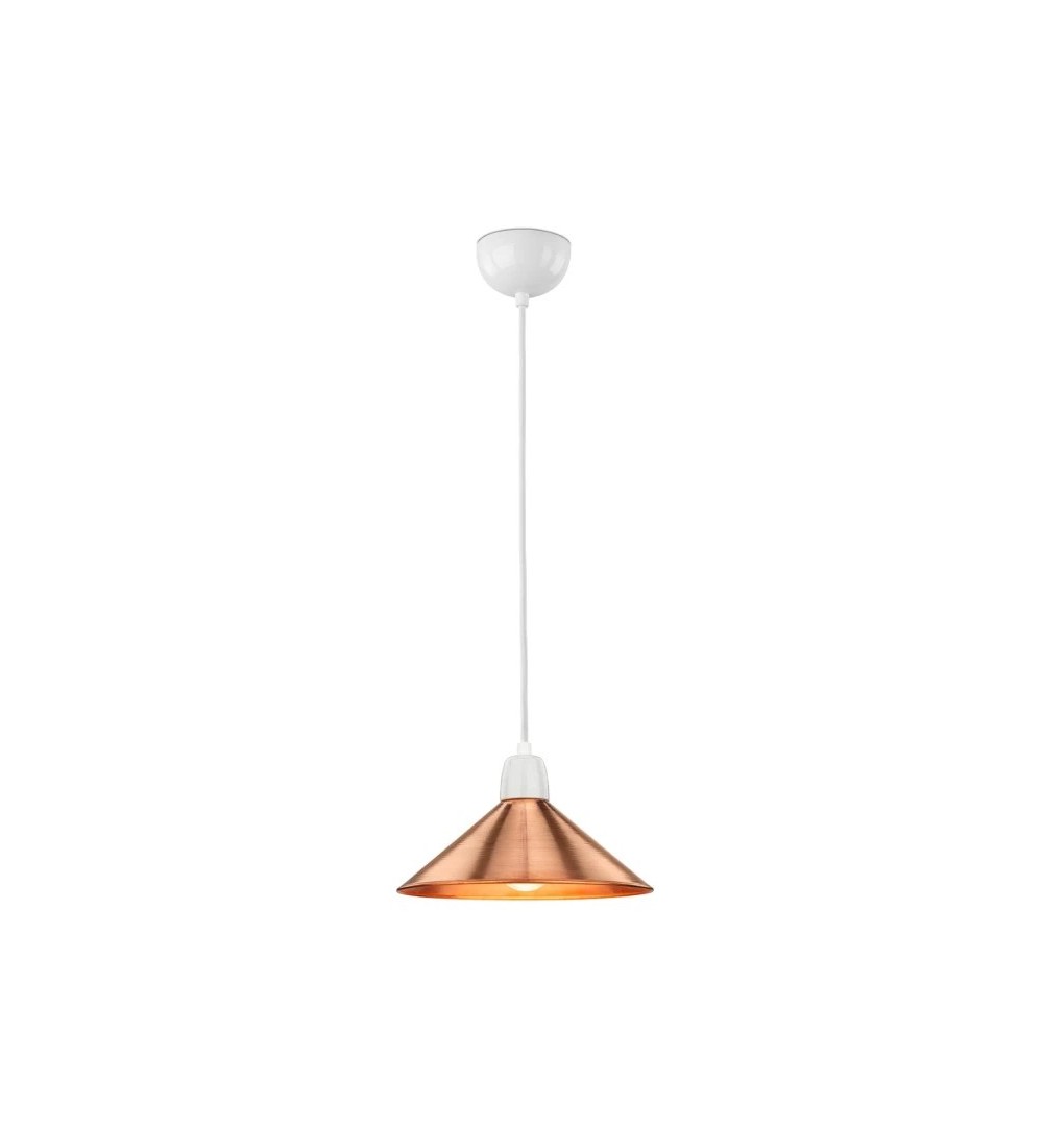 Lampa wisząca 101178 + Klosz miedziany 101214