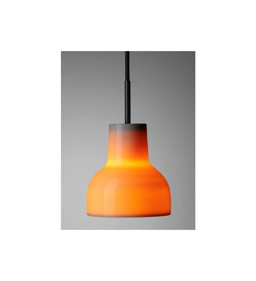 THPG 182252 Lampa wisząca z przepuszczającej światło porcelany 14 cm, z czarnym kablem — zdjęcie 3