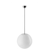 THPG 191003 Klosz kula do lampy wiszącej 30 cm biały wysoki połysk