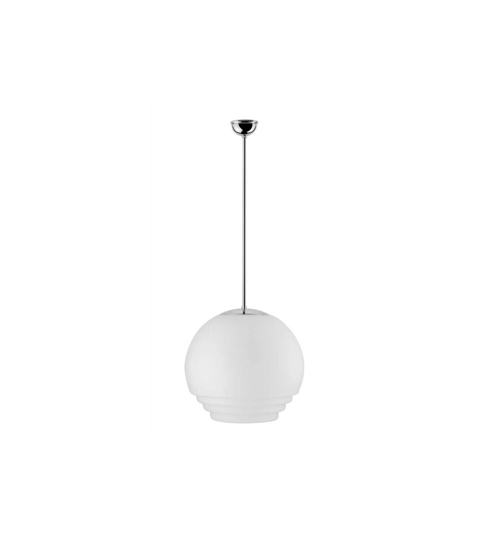 THPG 191008 Klosz schodkowy do lampy wiszącej 35 cm biały satynowy