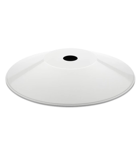 THPG 101255 Klosz MINIMAL z blachy stalowej, płaski, biały