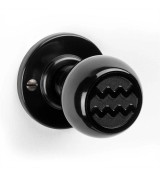 THPG 177420 Rozeta uchwytu okrągła 56 mm Bakelit® czarny (1 para) — zdjęcie 4
