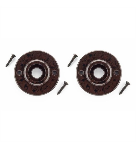 THPG 177421 Rozeta uchwytu okrągła 56 mm Bakelit® czerwonobrązowy (1 para)